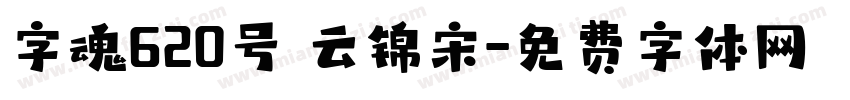字魂620号 云锦宋字体转换